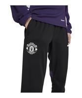 adidas Manchester United Trainingsbroek 2025-2026 Kids Zwart Wit Paars - thumbnail