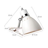 Steinhauer KlemspotSpring wit met chroom - 6827W - thumbnail