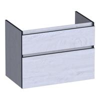 Brauer Delight Edge - Onderkast - 80 cm - met 2 Softclose Lades Greeploos en 1 Sifon Uitsparing - Forest Seashell - thumbnail