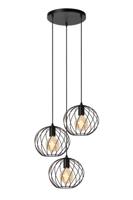 Lucide DANZA - Hanglamp - Ø 50 cm - 3xE27 - Zwart - thumbnail