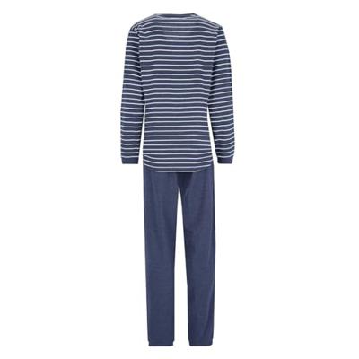 Hajo dames pyjama blauw met strepen