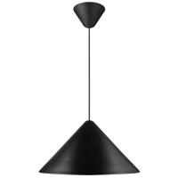 Zwarte hanglamp groot &apos;Nono&apos; E27 fitting rond 49 cm DFTP - thumbnail