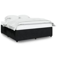 Bedframe zonder matras 180x200 cm fluweel zwart - thumbnail