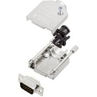 Amphenol L17DTZK09+L717HDE15P D-sub male connectorset 180 ° Aantal polen: 15 Soldeerkelk 1 stuk(s) - thumbnail