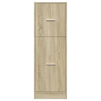 Apothekerskast 40x41x118 cm bewerkt hout sonoma eikenkleurig - thumbnail