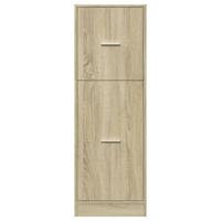 Apothekerskast 40x41x118 cm bewerkt hout sonoma eikenkleurig - thumbnail