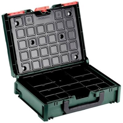 Metabo metaBOX 118 Organizer 626897000 Machinekoffer ABS Groen, Zwart (b x h x d) 396 x 118 x 296 mm Metabo metaBOX 118 Organizer 626897000 Machinekoffer ABS Groen, Zwart (b x h x d) 396 x 118 x 296 mm