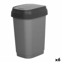 Vuilnisemmer Curver Donker grijs Plastic 35 L (6 Stuks) - thumbnail