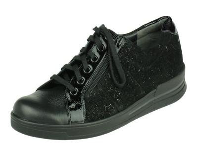 Durea Durea comfort Lage Dames veterschoen, met rits Durea Durea comfort Lage Dames veterschoen, met rits