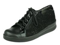 Durea Durea comfort Lage Dames veterschoen, met rits - thumbnail