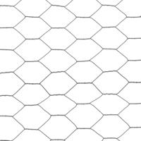 VidaXL Kippengaas 25x0,5 m staal met pvc coating grijs - thumbnail