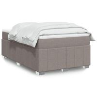 Boxspring met matras stof taupe 120x190 cm - thumbnail