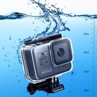 RUIGPRO voor GoPro HERO8 45m waterdichte behuizing beschermhoes met gesp basisbevestiging & schroef (transparant) - thumbnail
