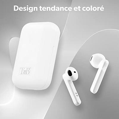 Tnb T'nB Shiny Bluetooth-hoofdtelefoon, draadloos, wit