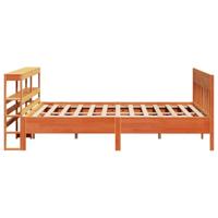Bedframe zonder matras massief grenenhout wasbruin 180x200 cm - thumbnail