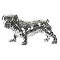 Decoratieve figuren DKD Home Decor Engels 45,5 x 21,5 x 25 cm Spiegel Zilverkleurig Hond - thumbnail