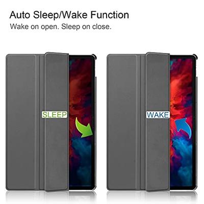 3-Vouw sleepcover hoes - Lenovo Tab P11 Pro - Grijs
