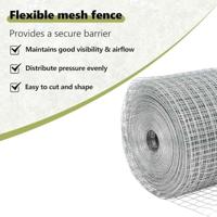 VidaXL Hek met paal zilver 1 x 25 m staal - thumbnail