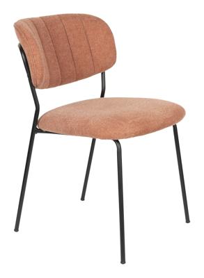 ZILT Eetkamerstoel 'Maris' Stof, kleur Roze