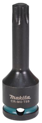 Makita Accessoires Slagschroefbit T55x78mm Impact Black 1/2" VK - E-19847 Makita Accessoires Slagschroefbit T55x78mm Impact Black 1/2" VK - E-19847
