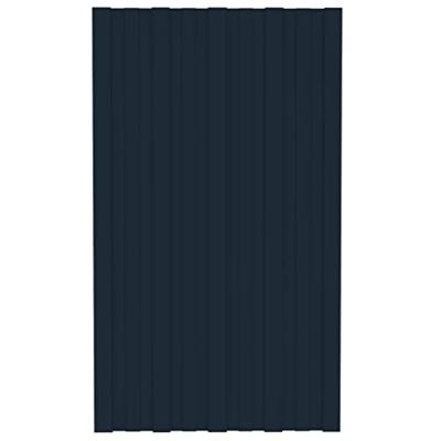 VidaXL Dakpanelen 36 st 80x45 cm gegalvaniseerd staal antracietkleurig - thumbnail