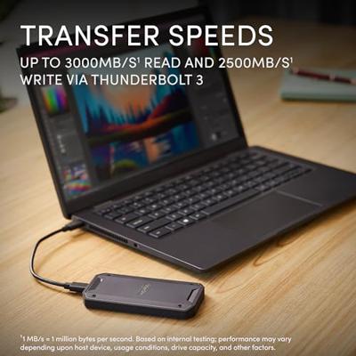 SanDisk Professional PRO-G40 4 TB Externe SSD harde schijf USB-C Zwart SDPS31H-004T-GBCND