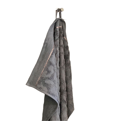 Handdoek katoen - handdoek Kap Verde - handdoek grijs 50×70