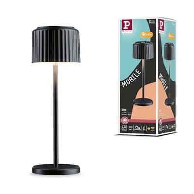 Paulmann 94878 Else Tafellamp met accu 2.5 W Warmwit Zwart Paulmann 94878 Else Tafellamp met accu 2.5 W Warmwit Zwart