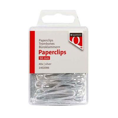 Quantore Paperclip 50mm zilver, 100st.