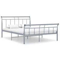 Bedframe metaal grijs 140x200 cm - thumbnail