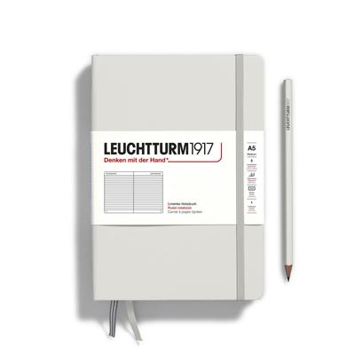 Leuchtturm Light Grey, Medium (A5), 251 p., ruled