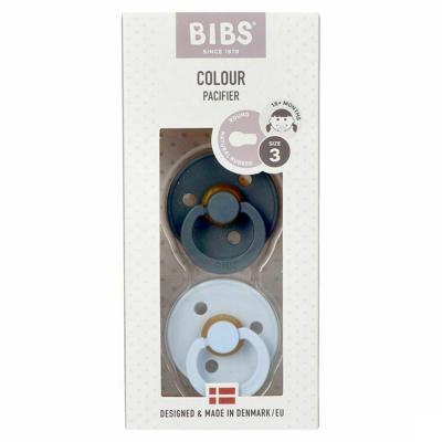 BIBS Fopspeen 18+ Maanden Iron/Baby Blue BIBS Fopspeen 18+ Maanden Iron/Baby Blue