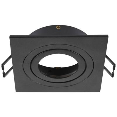 SLV InbouwringNew Tria 75 vierkant zwart - zonder fitting - 1007340