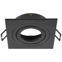 SLV InbouwringNew Tria 75 vierkant zwart - zonder fitting - 1007340 - thumbnail