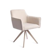Jesper Home Draaibare Eetkamerstoel 'Hofu' Turn Beige, kleur Enoki - thumbnail