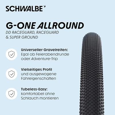SCHWALBE Buitenband 28-1.70 (45-622) g-one allround per.zw/br-sk vw - thumbnail