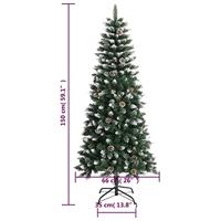 Kunstkerstboom met standaard 150 cm PVC groen - thumbnail