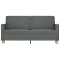 Tweezitsbank 140 cm stof donkergrijs - thumbnail