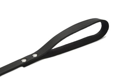 Hondenriem van leer 100cm x 20mm zwart Hondenriem van leer 100cm x 20mm zwart