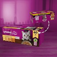 WHISKAS Pure Delight Poultry in jelly - nat kattenvoer - 40 x 85g - thumbnail