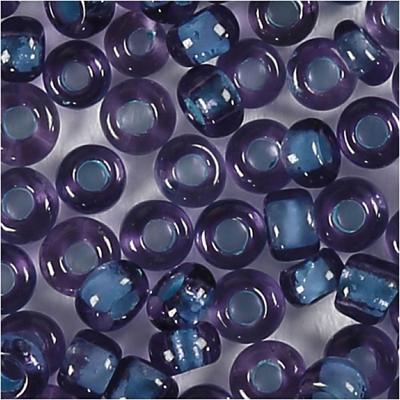 Creativ Company Rocailles, d 1,7 mm, afm 15/0, gatgrootte 0,5-0,8 mm, paars, 25 gr/ 1 doos - thumbnail