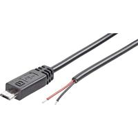 BKL Electronic 10080100 10080100 Kant-en-klaar vervaardigde micro-USB-B stekker met open kabeluiteinde Stekker, recht Micro-USB-B stekker 1 stuk(s) - thumbnail
