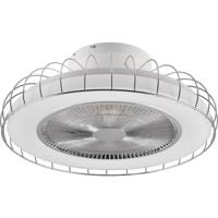 LED Plafondlamp met Ventilator - Plafondventilator - Trion Ford - 30W - Aanpasbare Kleur - Afstandsbediening - Dimbaar - Rond - Chroom - Metaal - thumbnail