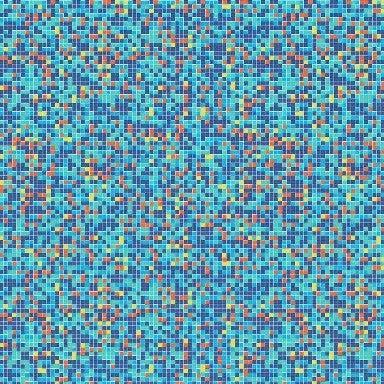 Cadeaupapier - Geschenkpapier - Mosaic blue on white ribbed 50 cm