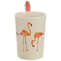 Flamingo Roze - Gevormd Handvat Keramiek Mok - thumbnail