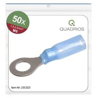 Quadrios 23C523 Ringkabelschoen Dwarsdoorsnede (max.): 2.5 mm² Schachtdiameter: 6.5 mm Deels geïsoleerd Blauw 50 stuk(s) - thumbnail