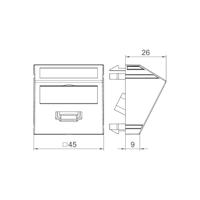 OBO Bettermann 6104838 Afdekking Multimediadrager (b x h x d) 45 x 45 x 26 mm 1 stuk(s) Wit - thumbnail