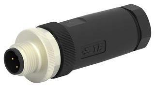 TE Connectivity T4111402041-000 Sensor/actuator connector, niet geassembleerd M12 Aantal polen (sensoren): 4 Stekker, recht 1 stuk(s)