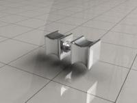 Wiesbaden losse deurknop type 5 chroom - thumbnail