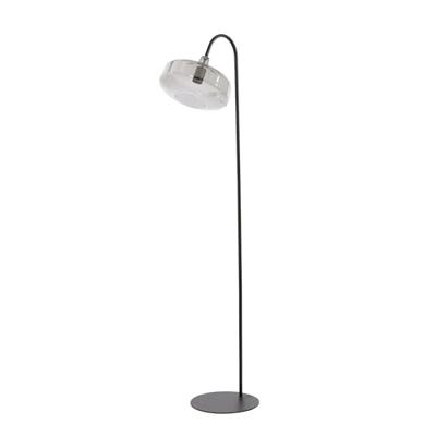 Light & Living Vloerlamp 'Solna' 160cm hoog, kleur Smoke/Mat Zwart